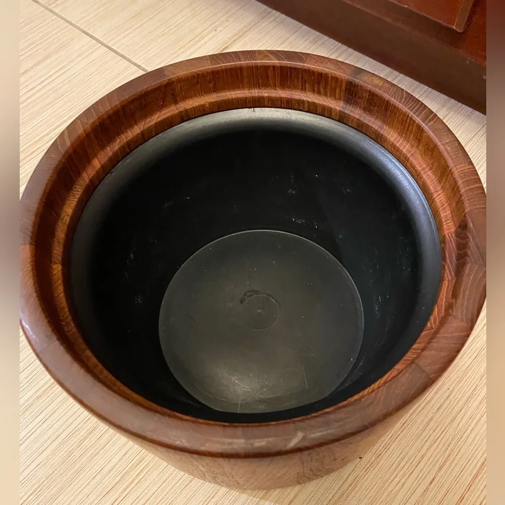 DANSK VINTAGE TEAK ICE BUCKET DESIGN JENS HARALD QUISTGAARD MCM